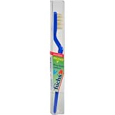 Fuchs Brushes Record V Natural Bristle Toothbrush, Adult, Medium
