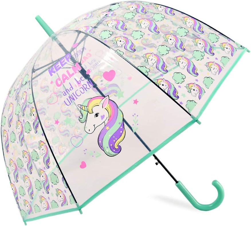 MingYuHui Unicorn Umbrella Transparent Dome Bubble Umbrella