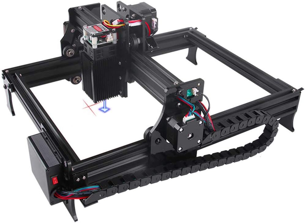 CNC Engraving Machine Kit, 3000mW Portable Engraving Machine, Engraver Area 11.4X8.7Inch, Carving Cutting Desktop Engraver, DIY Logo Picture Engraver