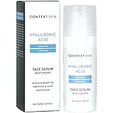 Context Skin Hyaluronic Acid Serum for Face - Deeply Hydrates & Plumps, Smooths Fine Lines, Enhances Elasticity & Restores Radiance - Pure Hyaluronic Serum for Glowing, Youthful Skin - 1.69 Fl oz