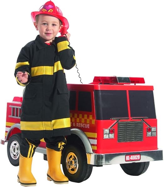 Amazon.com: Kids Battery Powered Vehicles 12v Ride-on Fire Truck with
