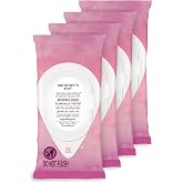 Summer's Eve Gentle Feminine Wipes, Simply Sensitive, 32 Count, 4 Pk | Vaginal Wipes, Resealable, pH-Balanced Micellar Water Formula, Feminine Care to Help Remove Vaginal Odor, Gynecologist Tested
