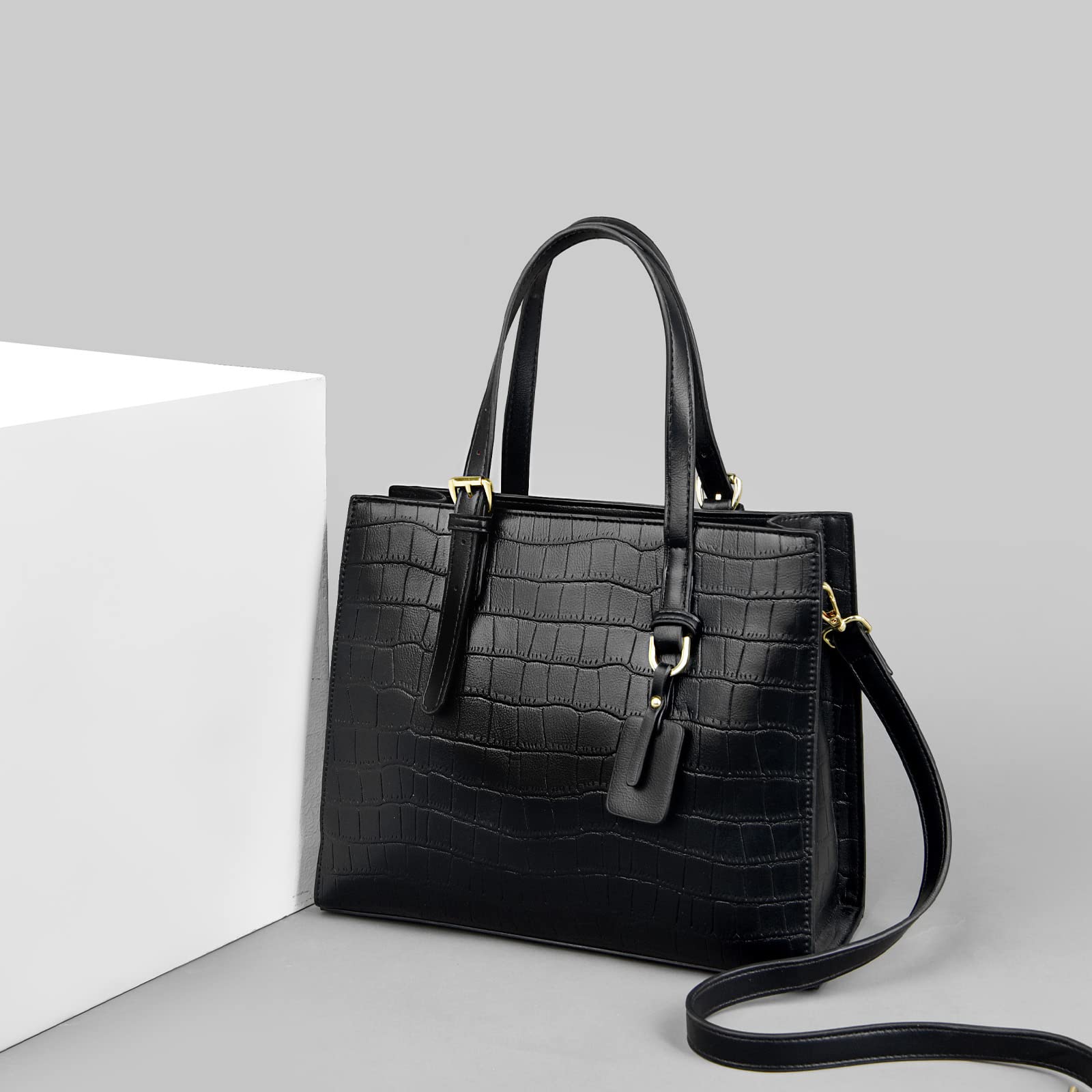 FSDWG Women's Popular Shoulder Bag, Crossbody Handbag, Korea, Commuting to Work or School Entrance Ceremony, Lightweight, PU Leather, black 6125