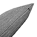 Deconovo Soft Cushion Covers Pillow Covers Faux Linen Pillow Covers with Invisible Zipper for Sofa 18x18 Inch Grey 4 Pcs Case Only No Insert