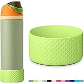 yoelike Diamond Silicone Water Bottle Boot for Owala, Anti-Slip Protective Sleeve for FreeSip/Twist/Flip, Watter Bottle Accessories, Bottom Bumper Cover, Dishwasher Safe, BPA Free