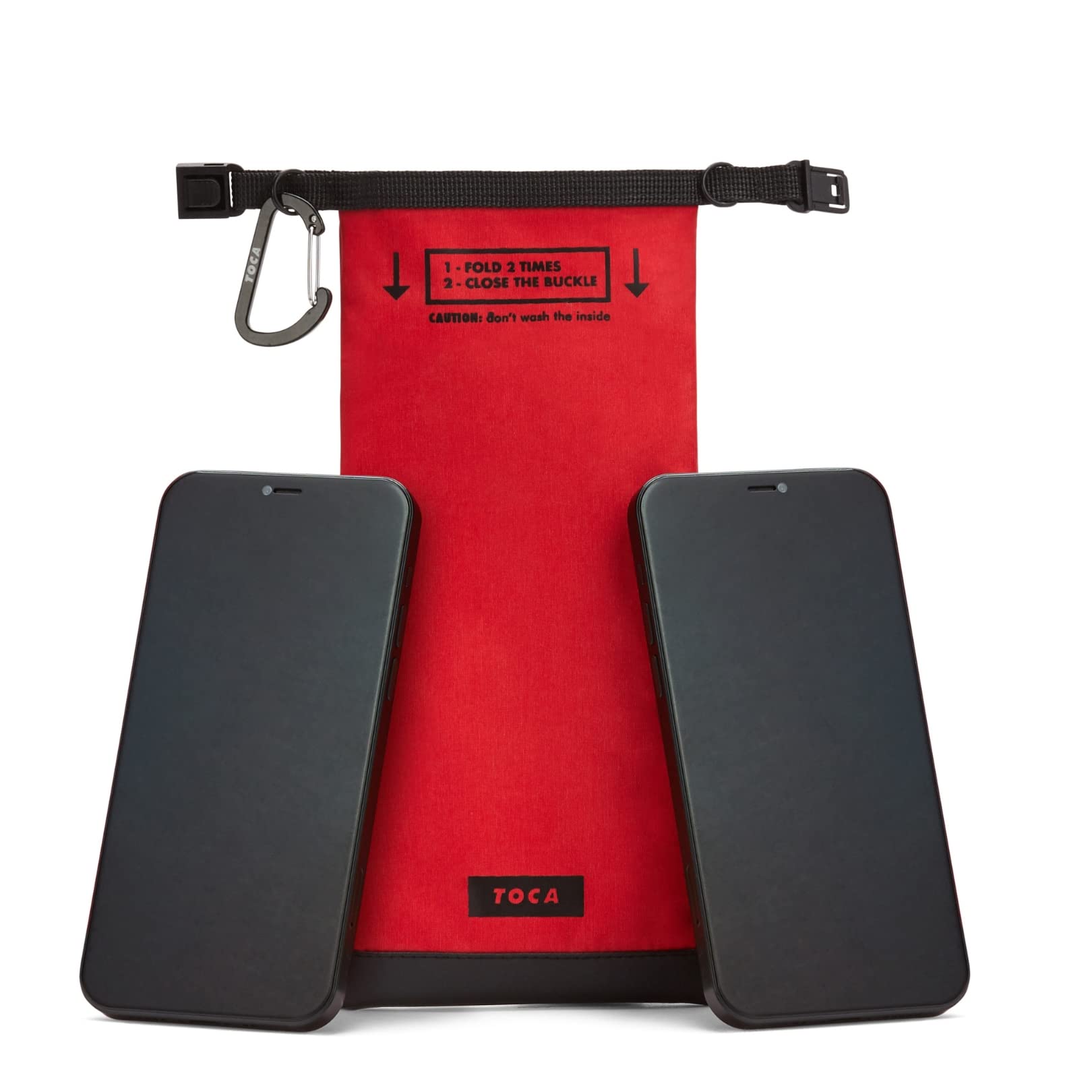 TOCA No Signal Sleeve - RFID Blocking Faraday Bag, Keyless Go & Smartphone/Laptop Protection, Data Privacy Shield, Water-resistant, Compact Red — image 1