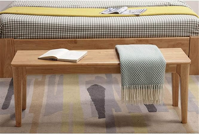 Wyaenghai Benchchaise Shoe Stool Bed End Stool Solid Wood Bar Stool Clothing Store Try Simple Rectangular Bench Dining Table Stool Sofa Bench Color C1 Size 120 35 45cm