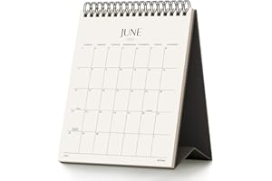 Jotsome Desk Calendar 2026-2027, Small Standing Flip Desktop Calendar From Now to June 2027 for Home and Office, Easy Organiz