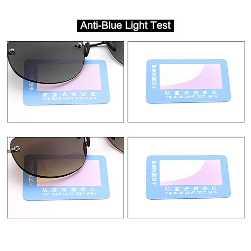 Pairs Rimless Bifocal Reading Glasses UV400 Protection