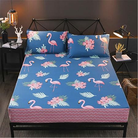 Wfddsd Protege Matelas 100 Coton Disponible En Plusieurs Dimensions Couvre Lit Couvre Matelas Couvre Poussiere Couvre Lit Antiderapant F 21 180x200 Cm Amazon Fr Cuisine Maison