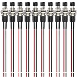 Gebildet 3V-6V-12V-24V-230V/1A 10pcs 7mm Black