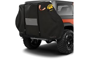 SHENGCHENG Bike Cover for Transport on Rack 2 Bikes- 600D Heavy Duty & Waterproof Travel Bike Covers on Rear Rack, Outdoor Tr