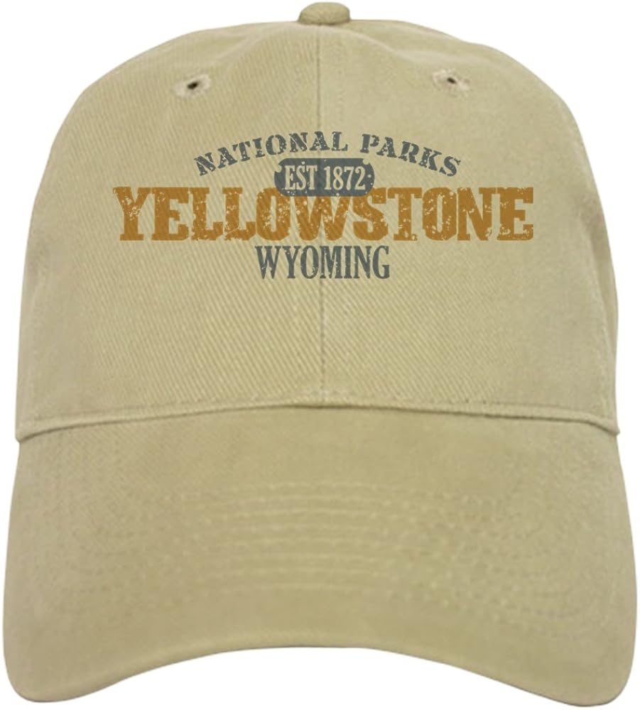 CafePress Yellowstone 3 Baseball Cap with Adjustable