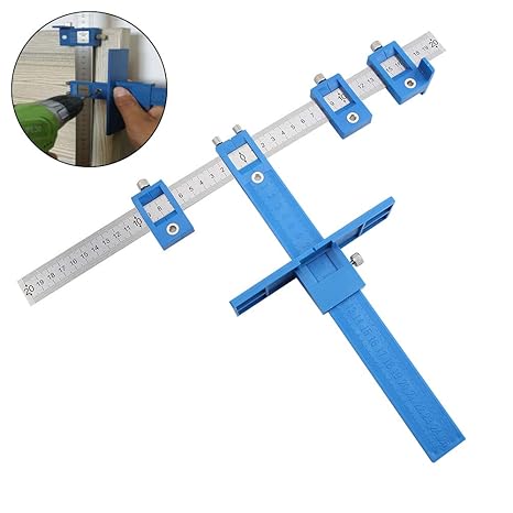 Kingsaid Punch Locator Drill Guide Cabinet Hardware Jig Sleeve