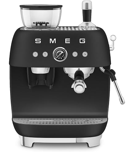 Amazon.com: Smeg White Stainless Steel 50's Retro Espresso Machine