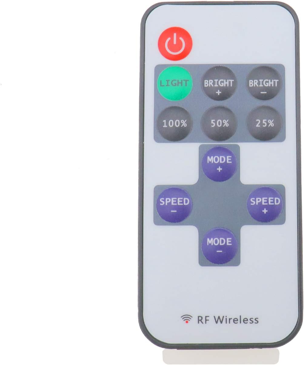 OTOTEC RF Wireless Remote Control For Single Color Strip Light LED DC 12V 12A Mini In-line Dimmer Switch, Black - Image 3
