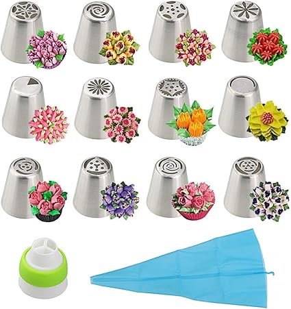 Log-Cabin Russian Piping Nozzles - Pack 