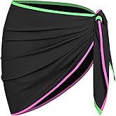 ZAFUL Sarong Wraps for Women Color Blocking Bathing Wrap Swimsuit Skirt Beach Bikini Cover Up 2026