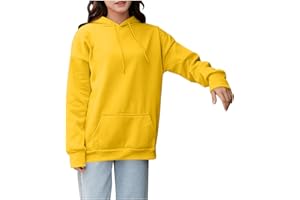 Hoodies for Women Oversized Fleece Pullover Hooded Sweatshirt Casual Fall Winter Comfy Long Sleeve Drawstring Pocket