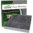FUN-DRIVING FD074 Cabin Air Filter for IS250 (2014-2015), GS350 (2013-2020), IS350 (2014-2022), GS450h 2013-2017, IS300 2016-2022, RC350 2018-2022, IS200t 2016-2017,Replace 87139-30100,CF10074,
