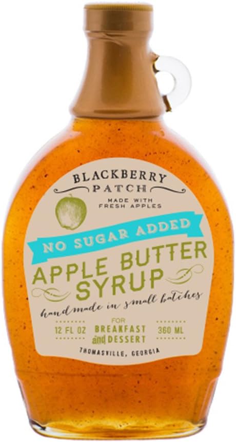 Apple Butter Flavored Sugar Free Syrup, 12oz, Blackberry Patch (Apple Butter)
