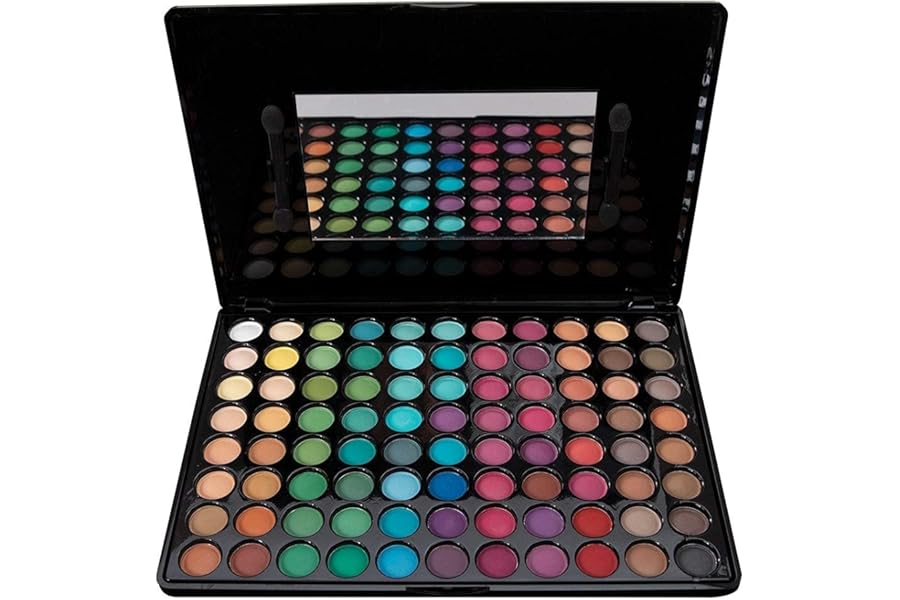 ForPro Professional Collection Bebeautiful Professional Makeup Eyeshadow with Applicators, 88-Color Palette, Matte