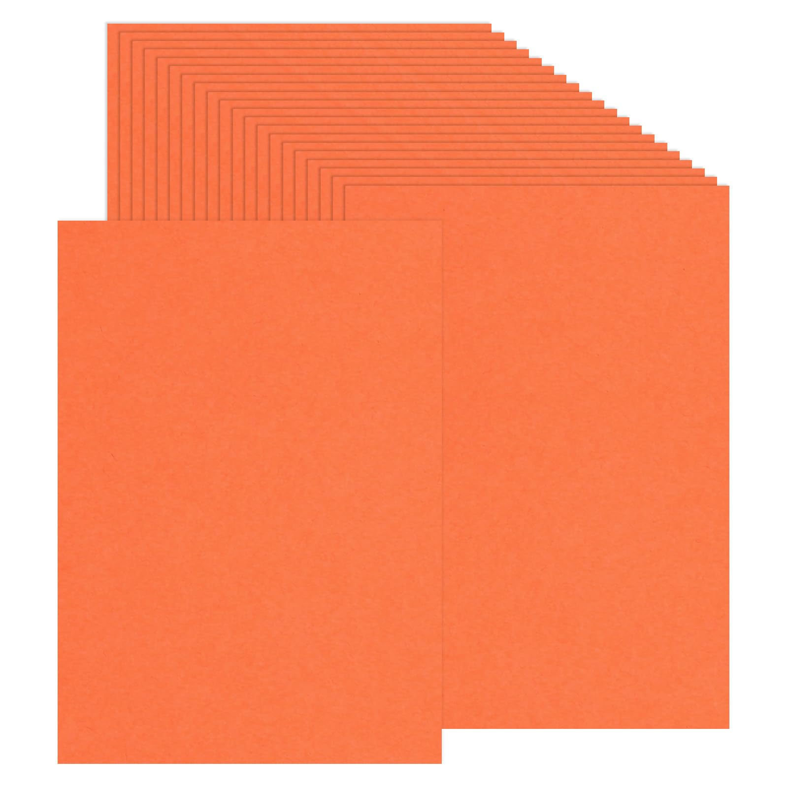 PATIKIL 50 Sheets Colored Cardstock Paper, A4 Size 230GSM Thick Card Stock Printed Colored Paper for DIY Crafts Scrapbooking Card Making Party Decors, Orange