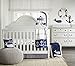 Wendy Bellissimo Super Soft Plush Baby Blanket - Whale Baby Blanket from The Landon Collection in Blue & Grey (30x40)