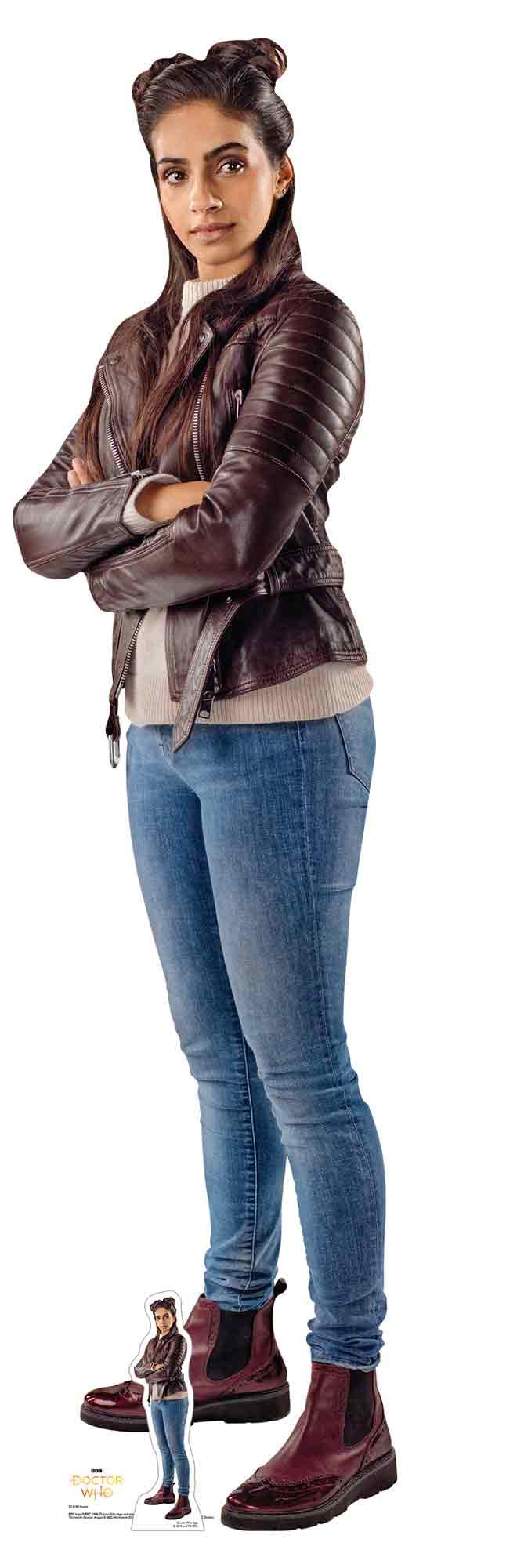 Official Star Cutouts Mandip Gill (Yasmin) Lifesize Cardboard Cutout Doctor Who