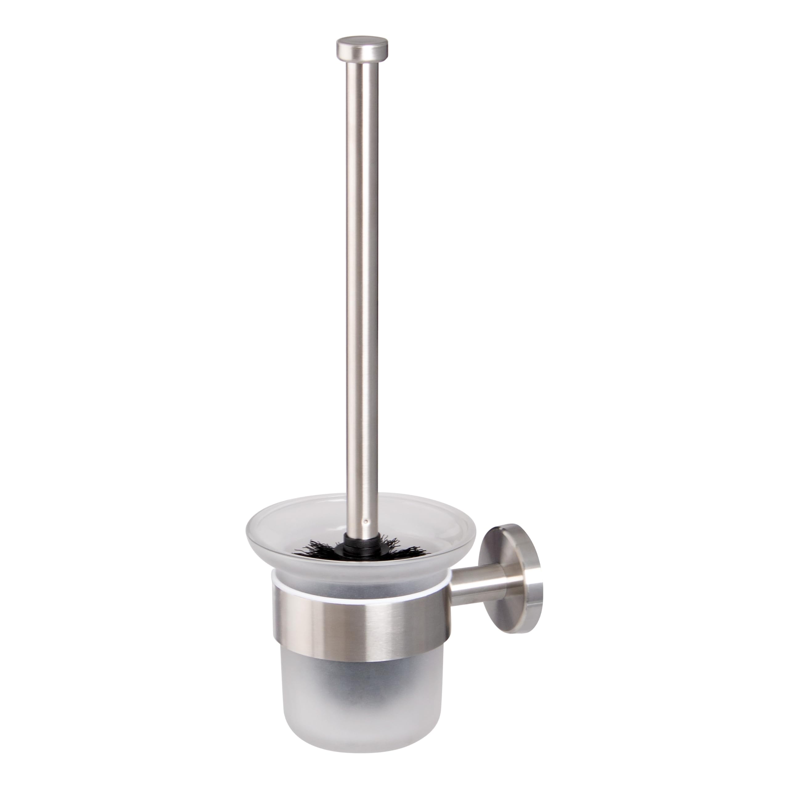 bremermann® PIAZZA bathroom series - toilet set, toilet brush, stainless steel and glass