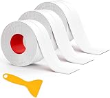 Fixmend Bath Sealant Strip Self Adhesive 3 Rolls 126in White Waterproof Caulk