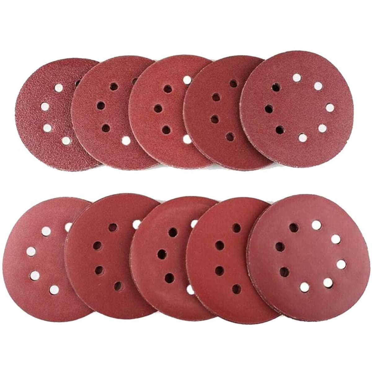 MACHSWON 10PCS 125mm Sanding Discs Orbital Sander Discs Hook and Loop Sanding Pads for Random Orbital Sander 1000 Grit