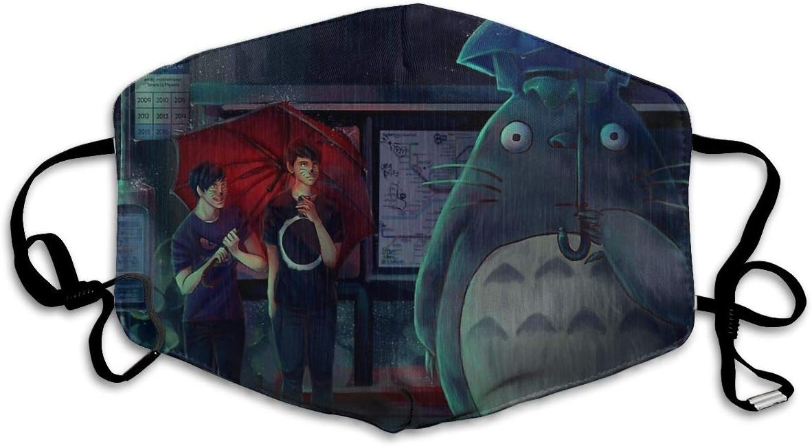 My Neighbor Totoro Ft Dan And Phil Men Women Adjustable Earloop Face Ma-sk,Anti-dust Mouth Ma-sk,Reusable Protection Ma-sk,Pollen Ma-sks,Anti Pollution Ma-sk,Anti-smog Ma-sk
