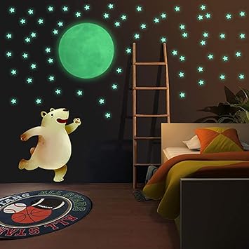 Amazon Com Duofire Glow In The Dark Stars Wall Or Ceiling