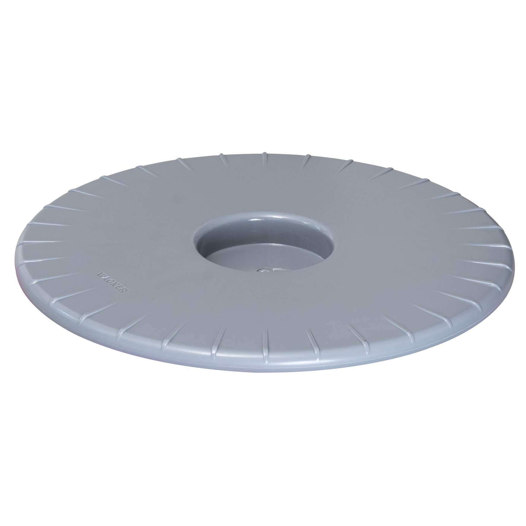 WAGNER Plant trolley ULTRAFLAT Ø 30 x 2,5 cm I Plant trolley for indoor use I Extra flat container trolley made of ABS synthetics, water-repellent, silver-grey I Load capacity 100 kg - 20044001