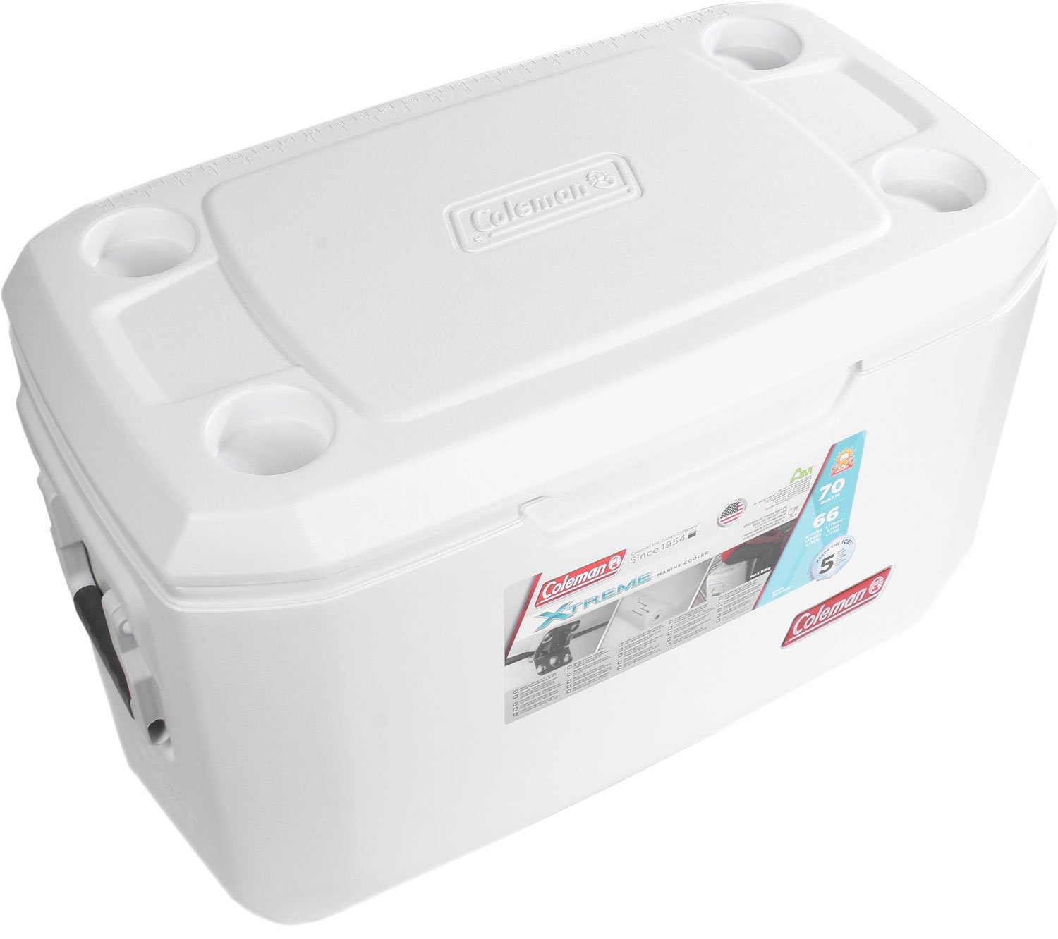 Coleman Xtreme Marine 70QT Cooler Box - White, Small