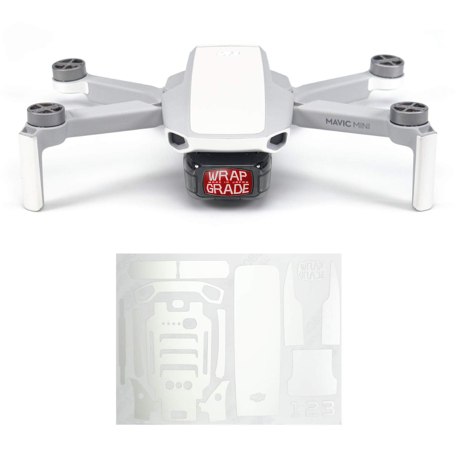 Wrapgrade Skin Sticker Compatible with DJI Mavic Mini | Accent Color (Madagascar Pearl)