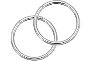 uxcell Round Spring O Ring, Trigger Buckle Snap Clips for Bags, Purses, Keyrings, DIY Accessories