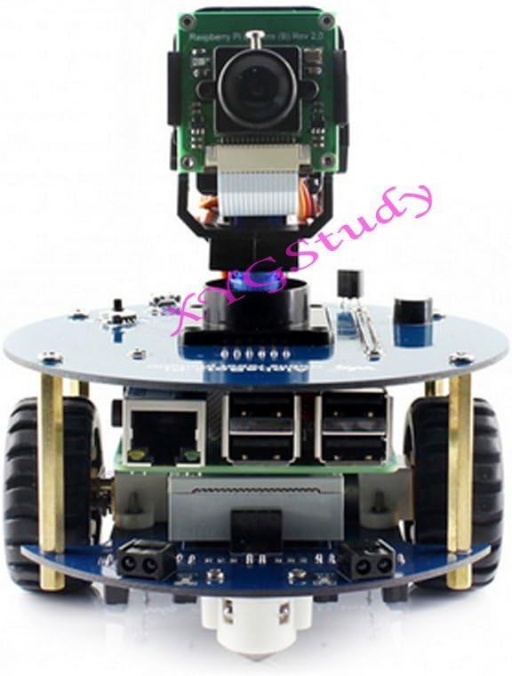 AlphaBot2 Robot Building Robotic Starter Kit for Raspberry Pi 3 Model B with Camera IR Remote Controller @XYGStudy