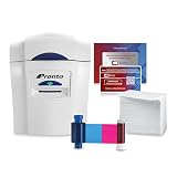 Bodno Magicard Pronto ID Card Printer & Complete Supplies Package ID Software - Bronze Edition