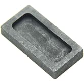 Graphite Ingot Mold, Melting Casting Mould, Silver Ingot, for Gold Silver Aluminum Copper Brass Zinc Plumbum and Alloy Metals,(47.5x24x8mm-40g Gold; 19g Silver)