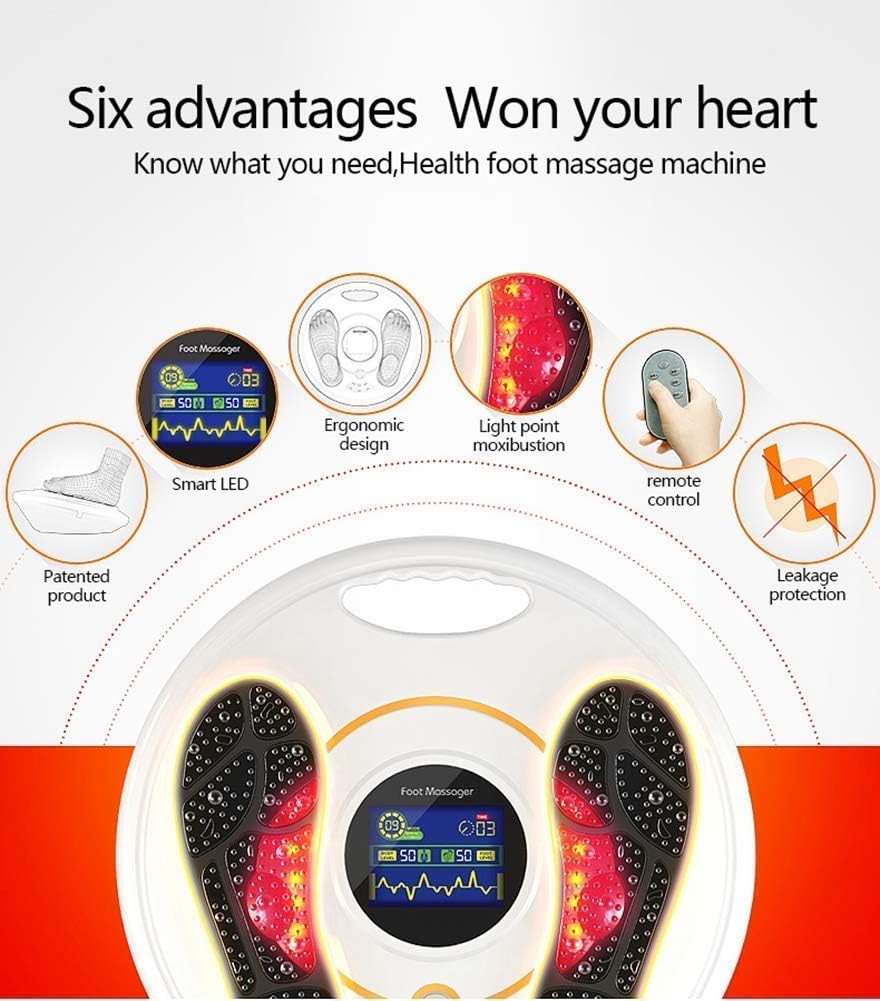 Foot Circulation Plus (FSA or HSA Eligible) - Medic Foot Massager Machine with TENS Unit, EMS (Electrical Muscles Stimulator) Feet Legs Health for Neuropathy, Diabetes, Relieve Pains and Cramps, RLS: Health & Personal Care