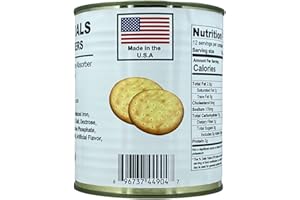 FUTURE ESSENTIALS Future Essential Sailor Pilot Bread Crackers | Ship's Biscuit | Hardtack | Emergency Survival Food | 30 years shelf life | Ready to Eat #2.5 can size (Single Can),12 Serving per Can, Made in the USA