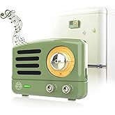 Muzen OTR Magnetic Sticker Speaker Portable Bluetooth Speaker,Apply for Metal Surface, Wireless Bluetooth 5.3 and Type-C Charge, Mini Size with Big Loud, Retro Style Home Accessory