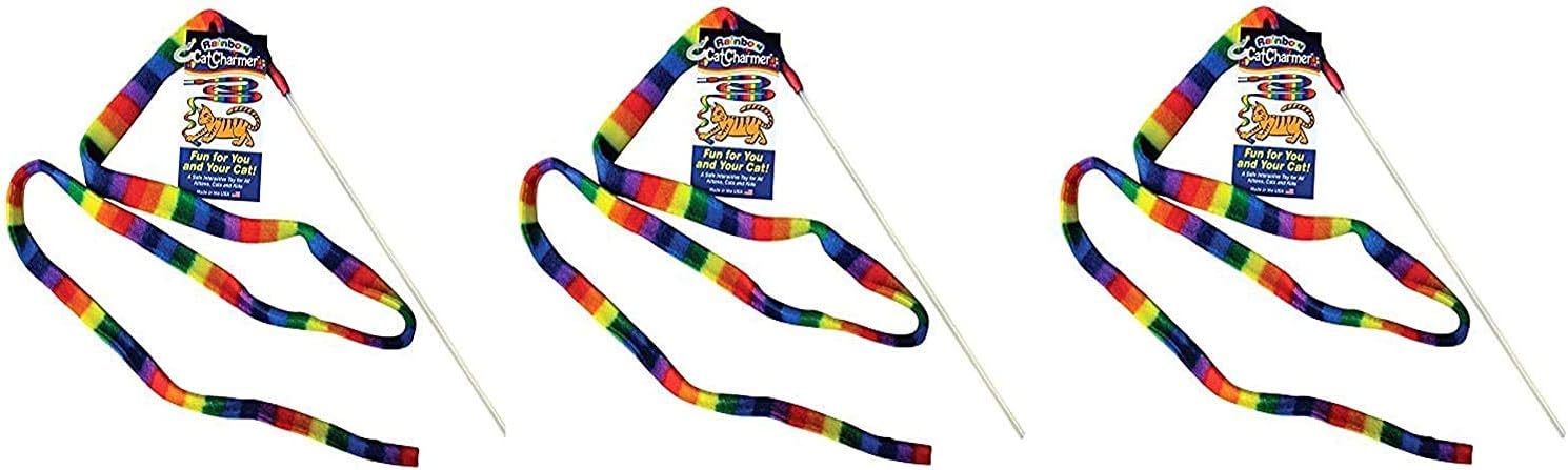 Pet Supplies : Cat Dancer Products Rainbow Cat Charmer : Catnip Toys : 