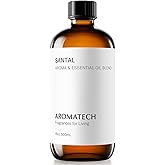 AromaTech Santal Aroma Essential Oil Blend: Luxury Hotel Inspired Aromatherapy with Amber, Vanilla, Cedar & Sandalwood for Ultrasonic Diffusers (16 Fl Oz (Pack of 1))