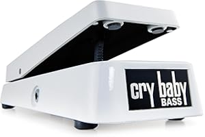JIM DUNLOP 105Q Cry Baby Bass Wah Guitar Effects Pedal, White