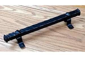 Wild West Hardware Bridge Door Pull, Barn Door Handle, 13 inch Length, Black Powder Coat Finish
