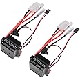 Comimark 2Pcs 320A 6-12V Brushed ESC Speed Controller W/2A BEC for RC Boat U6L5 G2I7