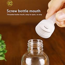 5pcs 10-250ml Refillable Bottles Squeeze Bottles